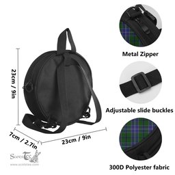 Scottish Wishart Hunting Tartan Round Crossbody Bags - Round Purse Scottish Plaid Tartan Plaid - ScotsTee - scotstee.com