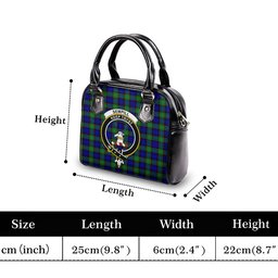 Scottish Sempill Modern Tartan Shoulder Handbags with Family Crest Scottish Plaid Tartan Plaid - ScotsTee - scotstee.com