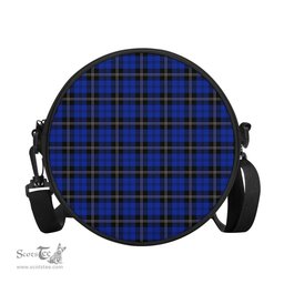 Scottish Swan Tartan Round Crossbody Bags - Round Purse Scottish Plaid Tartan Plaid - ScotsTee - scotstee.com