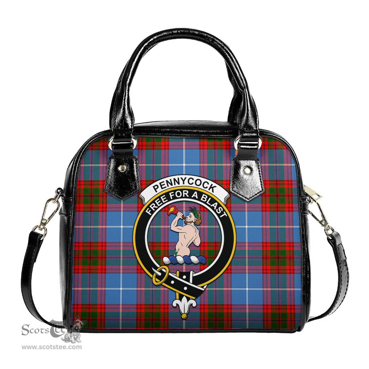 Scottish Pennycook Tartan Shoulder Handbags with Family Crest Scottish Plaid Tartan Plaid - ScotsTee - scotstee.com