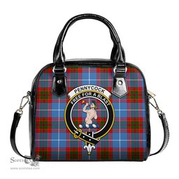 Scottish Pennycook Tartan Shoulder Handbags with Family Crest Scottish Plaid Tartan Plaid - ScotsTee - scotstee.com