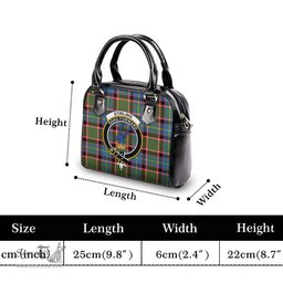 Scottish Stirling Bannockburn Tartan Shoulder Handbags with Family Crest Scottish Plaid Tartan Plaid - ScotsTee - scotstee.com