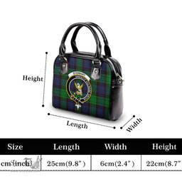 Scottish Stewart Old Modern Tartan Shoulder Handbags with Family Crest Scottish Plaid Tartan Plaid - ScotsTee - scotstee.com
