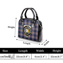 Scottish Stewart of Appin Hunting Dress Tartan Shoulder Handbags with Family Crest Scottish Plaid Tartan Plaid - ScotsTee - scotstee.com