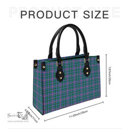 Scottish Pitcairn Hunting Tartan Leather Bag for Women Scottish Plaid Tartan Plaid - ScotsTee - scotstee.com