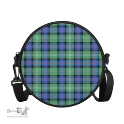 Scottish Sutherland Ancient Tartan Round Crossbody Bags - Round Purse Scottish Plaid Tartan Plaid - ScotsTee - scotstee.com