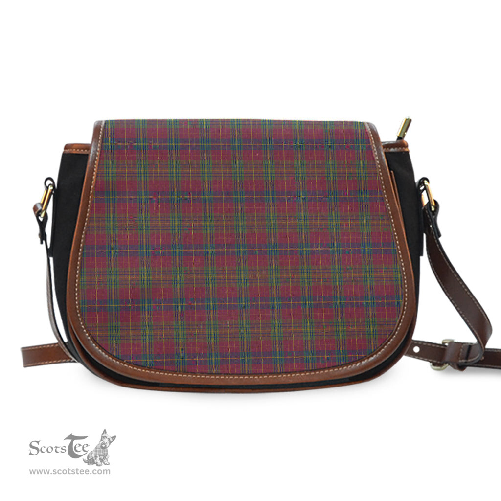 Scottish Rice of Wales Tartan Saddle Crossbody Bag Scottish Plaid Tartan Plaid - ScotsTee - scotstee.com