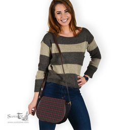 Scottish Stewart of Bute Hunting Tartan Saddle Crossbody Bag Scottish Plaid Tartan Plaid - ScotsTee - scotstee.com