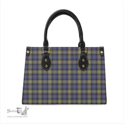 Scottish Rennie Tartan Leather Bag for Women Scottish Plaid Tartan Plaid - ScotsTee - scotstee.com