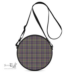 Scottish Taylor Weathered Tartan Round Crossbody Bags - Round Purse Scottish Plaid Tartan Plaid - ScotsTee - scotstee.com