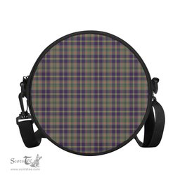 Scottish Taylor Weathered Tartan Round Crossbody Bags - Round Purse Scottish Plaid Tartan Plaid - ScotsTee - scotstee.com