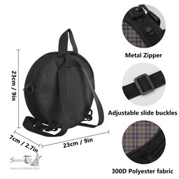 Scottish Taylor Weathered Tartan Round Crossbody Bags - Round Purse Scottish Plaid Tartan Plaid - ScotsTee - scotstee.com