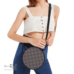 Scottish Taylor Weathered Tartan Round Crossbody Bags - Round Purse Scottish Plaid Tartan Plaid - ScotsTee - scotstee.com
