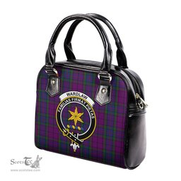 Scottish Wardlaw Tartan Shoulder Handbags with Family Crest Scottish Plaid Tartan Plaid - ScotsTee - scotstee.com