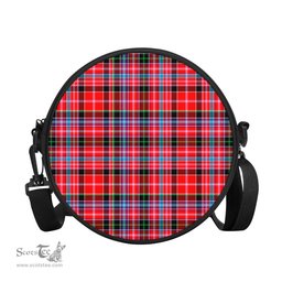 Scottish Straiton Tartan Round Crossbody Bags - Round Purse Scottish Plaid Tartan Plaid - ScotsTee - scotstee.com
