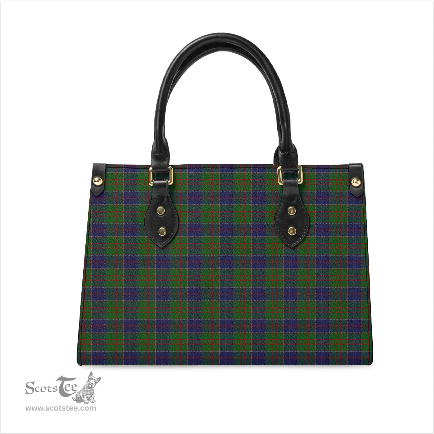 Scottish Stewart of Appin Hunting Tartan Leather Bag for Women Scottish Plaid Tartan Plaid - ScotsTee - scotstee.com