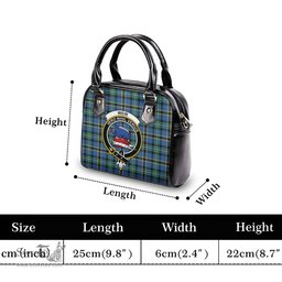 Scottish Weir Ancient Tartan Shoulder Handbags with Family Crest Scottish Plaid Tartan Plaid - ScotsTee - scotstee.com
