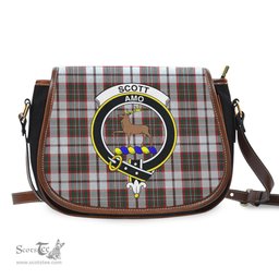 Scottish Scott Dress Tartan Saddle Crossbody Bag with Family Crest Scottish Plaid Tartan Plaid - ScotsTee - scotstee.com