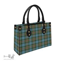 Scottish Paisley Tartan Leather Bag for Women Scottish Plaid Tartan Plaid - ScotsTee - scotstee.com
