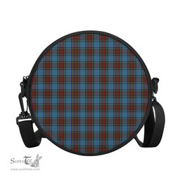 Scottish Stewart Royal Blue Tartan Round Crossbody Bags - Round Purse Scottish Plaid Tartan Plaid - ScotsTee - scotstee.com