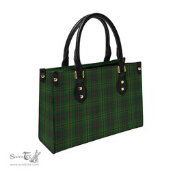 Scottish Westmeath County Ireland Tartan Leather Bag for Women Scottish Plaid Tartan Plaid - ScotsTee - scotstee.com