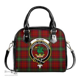 Scottish Seton Tartan Shoulder Handbags with Family Crest Scottish Plaid Tartan Plaid - ScotsTee - scotstee.com