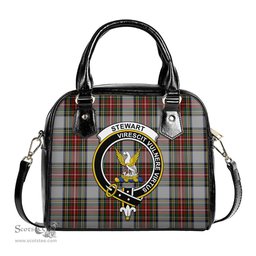 Scottish Stewart Dress Tartan Shoulder Handbags with Family Crest Scottish Plaid Tartan Plaid - ScotsTee - scotstee.com