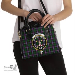 Scottish Russell Tartan Shoulder Handbags with Family Crest Scottish Plaid Tartan Plaid - ScotsTee - scotstee.com