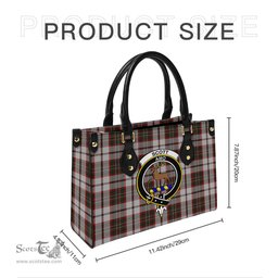 Scottish Scott Dress Tartan Leather Bag for Women with Family Crest Scottish Plaid Tartan Plaid - ScotsTee - scotstee.com