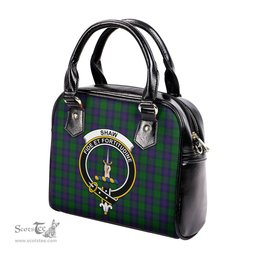 Scottish Shaw Tartan Shoulder Handbags with Family Crest Scottish Plaid Tartan Plaid - ScotsTee - scotstee.com
