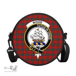 Scottish Wood Dress Tartan Round Crossbody Bags - Round Purse with Family Crest Scottish Plaid Tartan Plaid - ScotsTee - scotstee.com