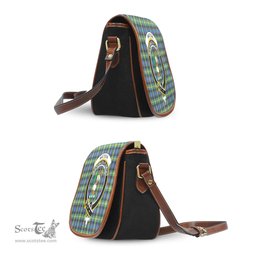 Scottish Watson Ancient Tartan Saddle Crossbody Bag with Family Crest Scottish Plaid Tartan Plaid - ScotsTee - scotstee.com