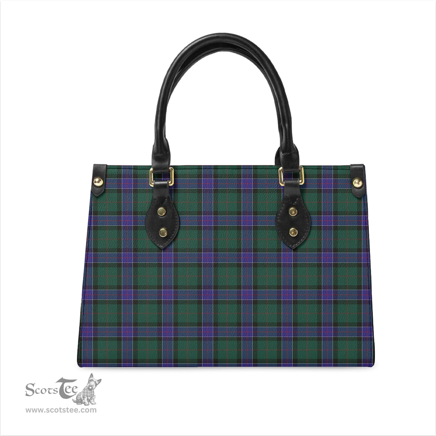 Scottish Sinclair Hunting Modern Tartan Leather Bag for Women Scottish Plaid Tartan Plaid - ScotsTee - scotstee.com