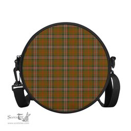 Scottish Scott Brown Modern Tartan Round Crossbody Bags - Round Purse Scottish Plaid Tartan Plaid - ScotsTee - scotstee.com