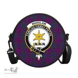 Scottish Wardlaw Tartan Round Crossbody Bags - Round Purse with Family Crest Scottish Plaid Tartan Plaid - ScotsTee - scotstee.com