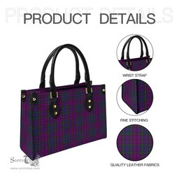 Scottish Wardlaw Tartan Leather Bag for Women Scottish Plaid Tartan Plaid - ScotsTee - scotstee.com