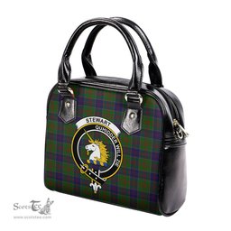Scottish Stewart of Appin Hunting Tartan Shoulder Handbags with Family Crest Scottish Plaid Tartan Plaid - ScotsTee - scotstee.com