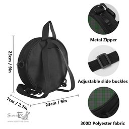 Scottish Wicklow County Ireland Tartan Round Crossbody Bags - Round Purse Scottish Plaid Tartan Plaid - ScotsTee - scotstee.com