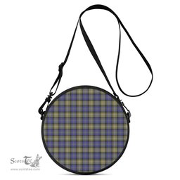 Scottish Rennie Tartan Round Crossbody Bags - Round Purse Scottish Plaid Tartan Plaid - ScotsTee - scotstee.com