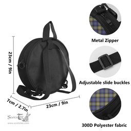 Scottish Rennie Tartan Round Crossbody Bags - Round Purse Scottish Plaid Tartan Plaid - ScotsTee - scotstee.com