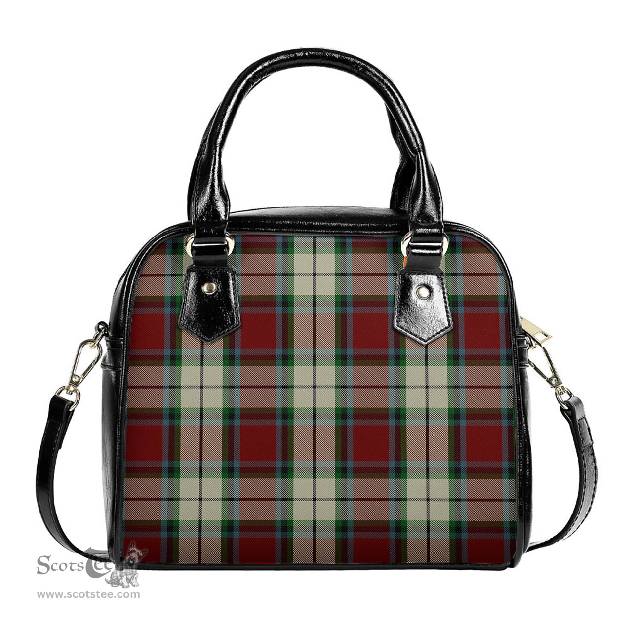 Scottish Rose White Dress Tartan Shoulder Handbags Scottish Plaid Tartan Plaid - ScotsTee - scotstee.com