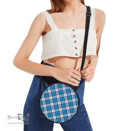 Scottish Roberton Tartan Round Crossbody Bags - Round Purse Scottish Plaid Tartan Plaid - ScotsTee - scotstee.com