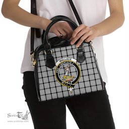 Scottish Wallace Dress Tartan Shoulder Handbags with Family Crest Scottish Plaid Tartan Plaid - ScotsTee - scotstee.com