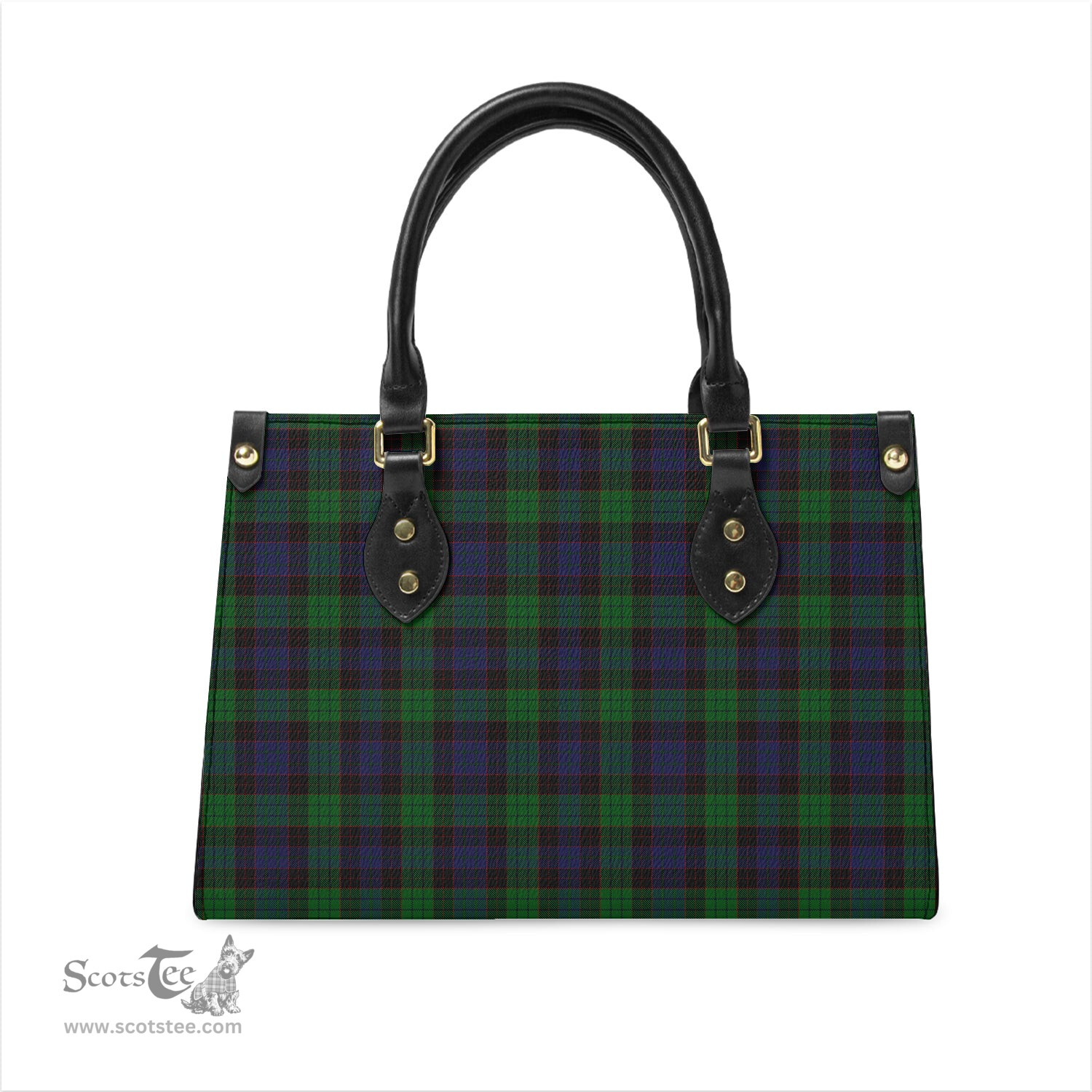 Scottish Stewart Old Tartan Leather Bag for Women Scottish Plaid Tartan Plaid - ScotsTee - scotstee.com