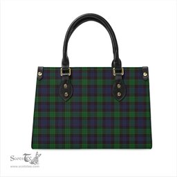 Scottish Stewart Old Tartan Leather Bag for Women Scottish Plaid Tartan Plaid - ScotsTee - scotstee.com