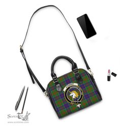 Scottish Stewart of Appin Hunting Modern Tartan Shoulder Handbags with Family Crest Scottish Plaid Tartan Plaid - ScotsTee - scotstee.com