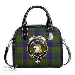 Scottish Stewart of Appin Hunting Modern Tartan Shoulder Handbags with Family Crest Scottish Plaid Tartan Plaid - ScotsTee - scotstee.com