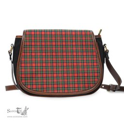 Scottish Stewart Royal Modern Tartan Saddle Crossbody Bag Scottish Plaid Tartan Plaid - ScotsTee - scotstee.com