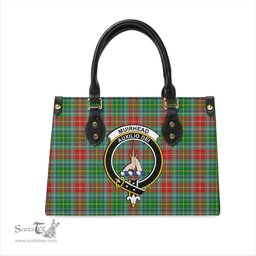 Scottish Muirhead Tartan Leather Bag for Women with Family Crest Scottish Plaid Tartan Plaid - ScotsTee - scotstee.com