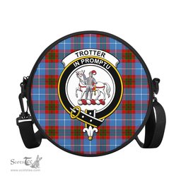 Scottish Trotter Tartan Round Crossbody Bags - Round Purse with Family Crest Scottish Plaid Tartan Plaid - ScotsTee - scotstee.com